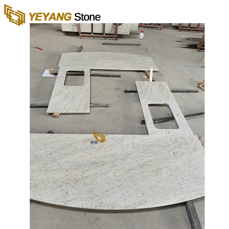 River White Granite Kitchen Island/Worktop Precut Granite Countertop Factory Building Material