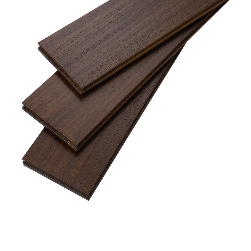 Modern Dark Hardwood Flooring with Click Lock Installation