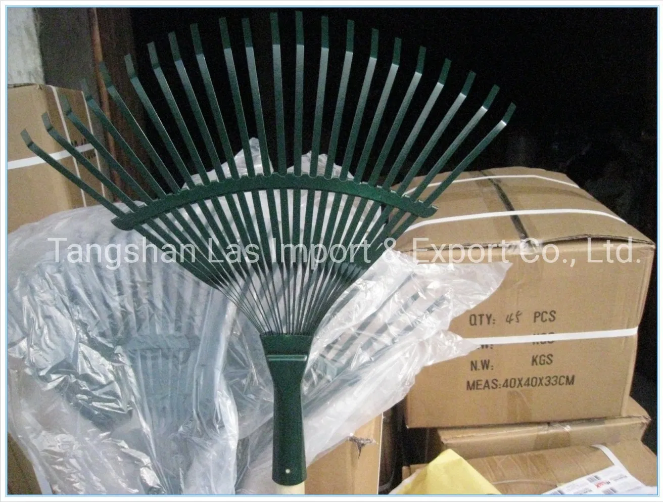 Garden Rake Steel Rake Head Green Rake Harrow