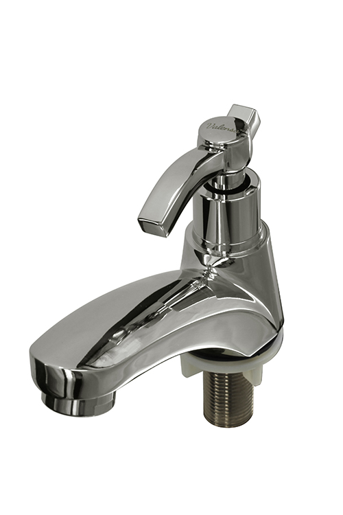 Single Handle Cold Water Tap Chrome Plated Bathroom Zinc Alloy Basin Faucet