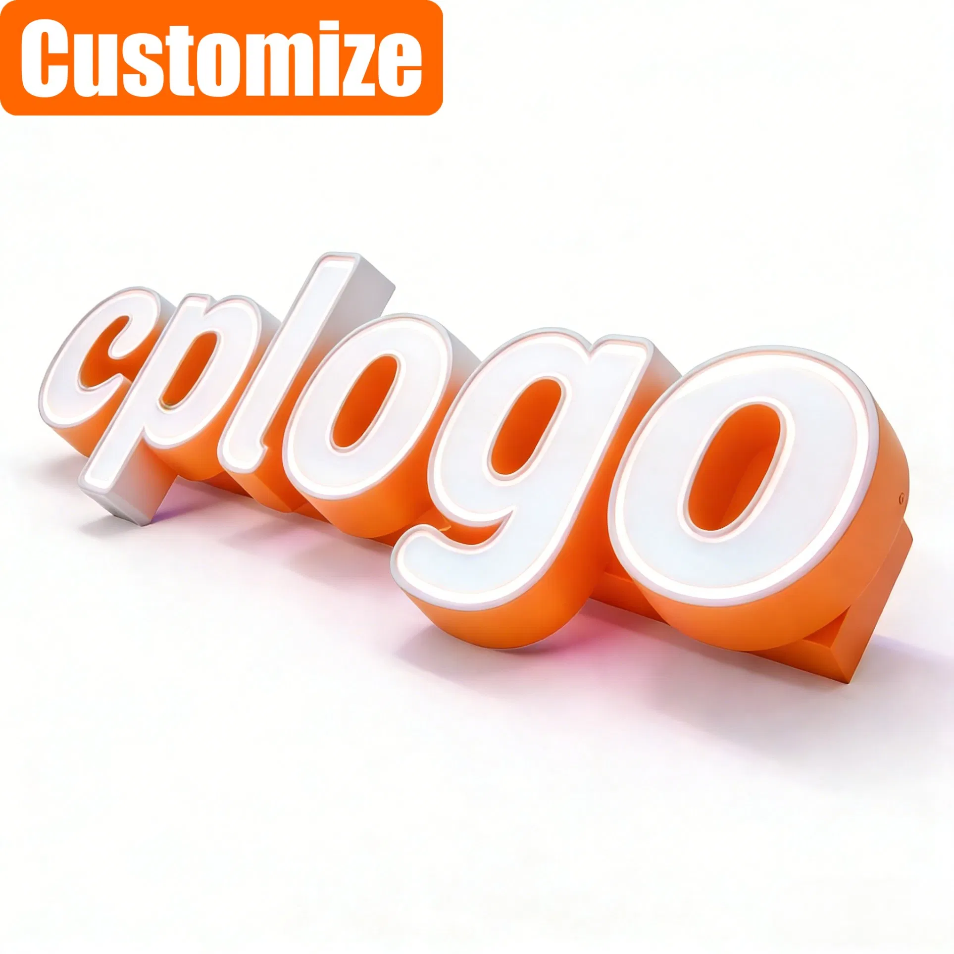 Customized Business Letter Channel Signage Signs Acrylic Backlit Logo Sign 3D Sign