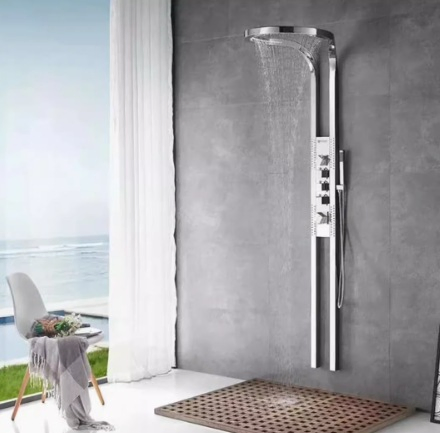 Black Net Red Top Spray Strong Pressurized Bathroom Multi Functional Shower Set