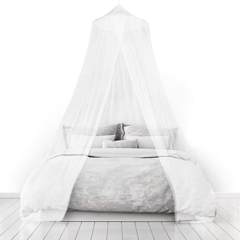 Modernization Summer Hanging Foldable Palace Dome Ceiling Double Layer Round Mosquito Net