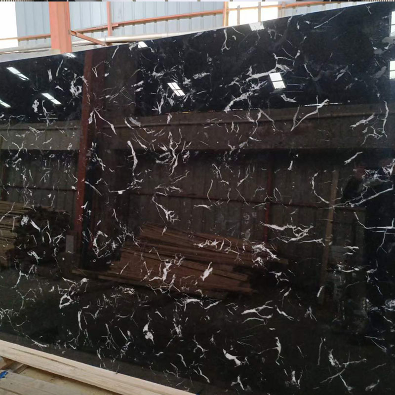 Черная мраморная плитка 60x30x1.8 см для пола