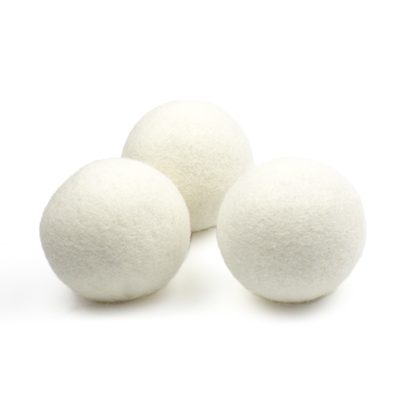 Eco Friendly Natural Wool Laundry Blend Felt Drying Balls Wool Dryer Balls Organic
