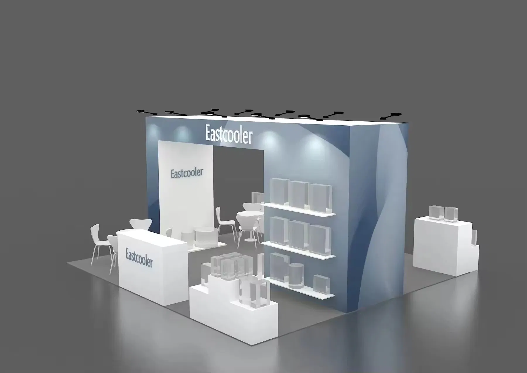 Easy Assemble Customize Tension Fabric Modular Exhibition Booth Customize Logo for Advertising Trade Show Equipment