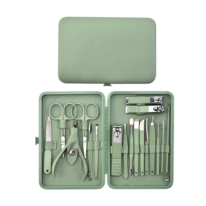8-18 Sets of Green Nail Clippers Set Cross-Border Nail Clippers Set