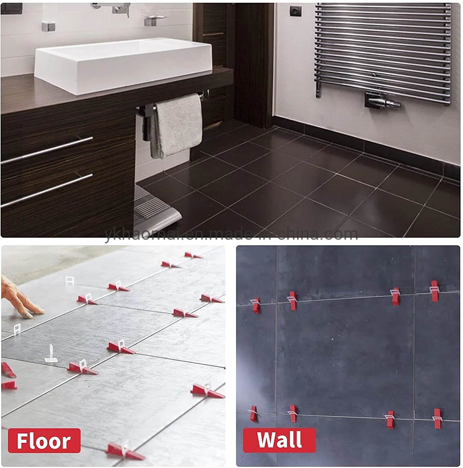 Good Price Ceramic Tile Leveling 1/16 Inch (2mm) Spacers Clips and Wedges
