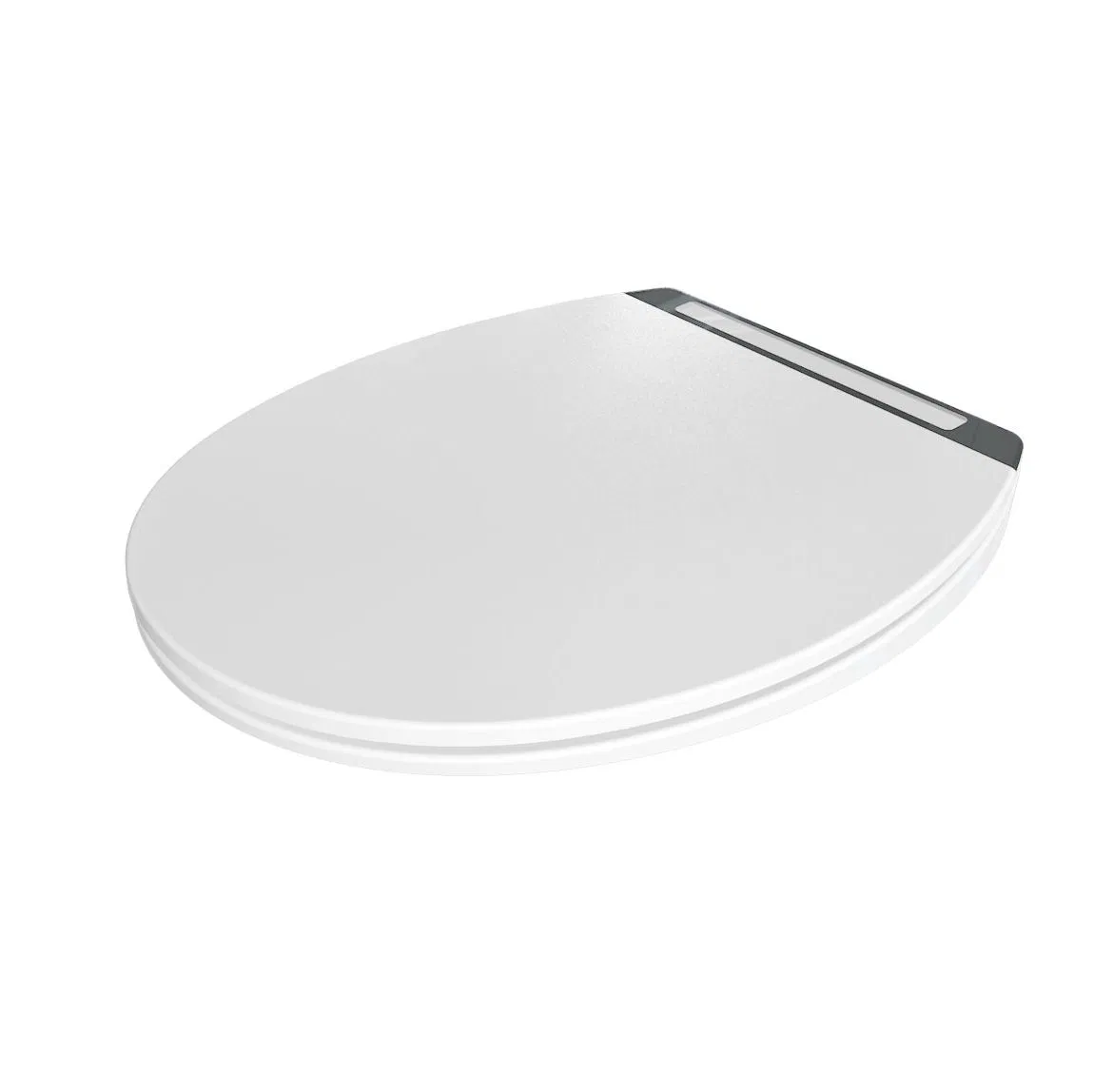Modern Luminous Urea Soft Close Thin Toilet Seat with Sensor of Light and Sound