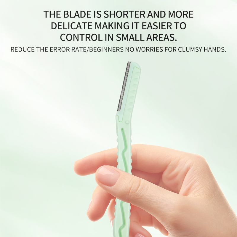 Sustainable Eyebrow Razor with Ergonomic Grip for 2025
