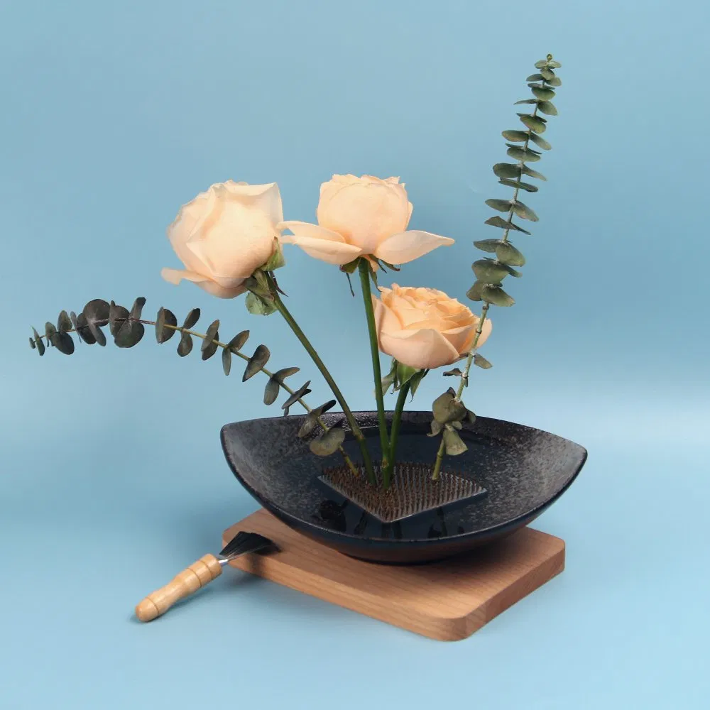 Copper Fanshaped Kenzan Holder for Fresh & Dried Blooms