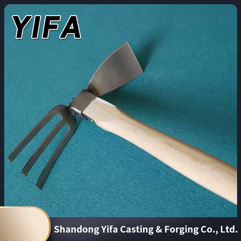 Stainless Steel Small Hoe Garden Hand Weed Hoe Hand Held Durable Sharp Edge Tools for Farm Gardening, Soil Loosening, Weeding, Planting