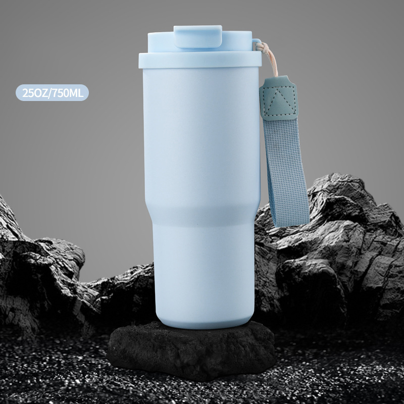 Business Gift Wholesale 24oz Food Grade Straw Tea Infuser Coffee Tumbler