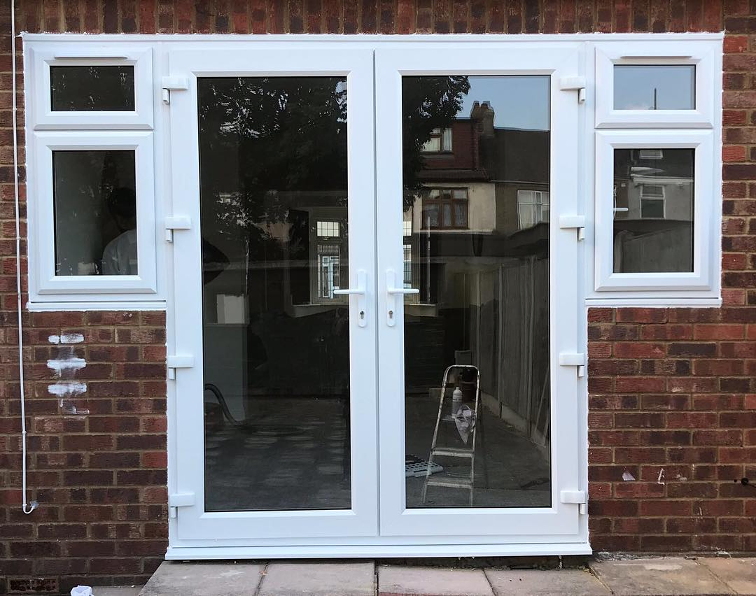 60 Series PVC/UPVC Casement Doors with Double Glazing, Multi-Point Lock & EPDM Seal for Residential Use