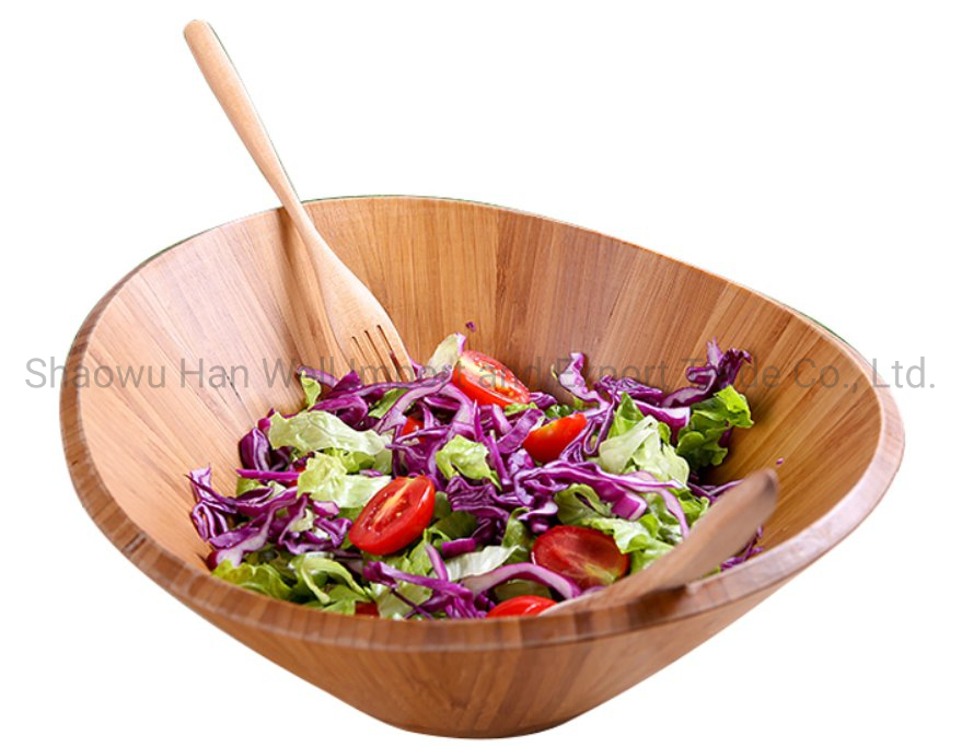 Customizable Server Serving Acacia Big Wooden Salad Bowl