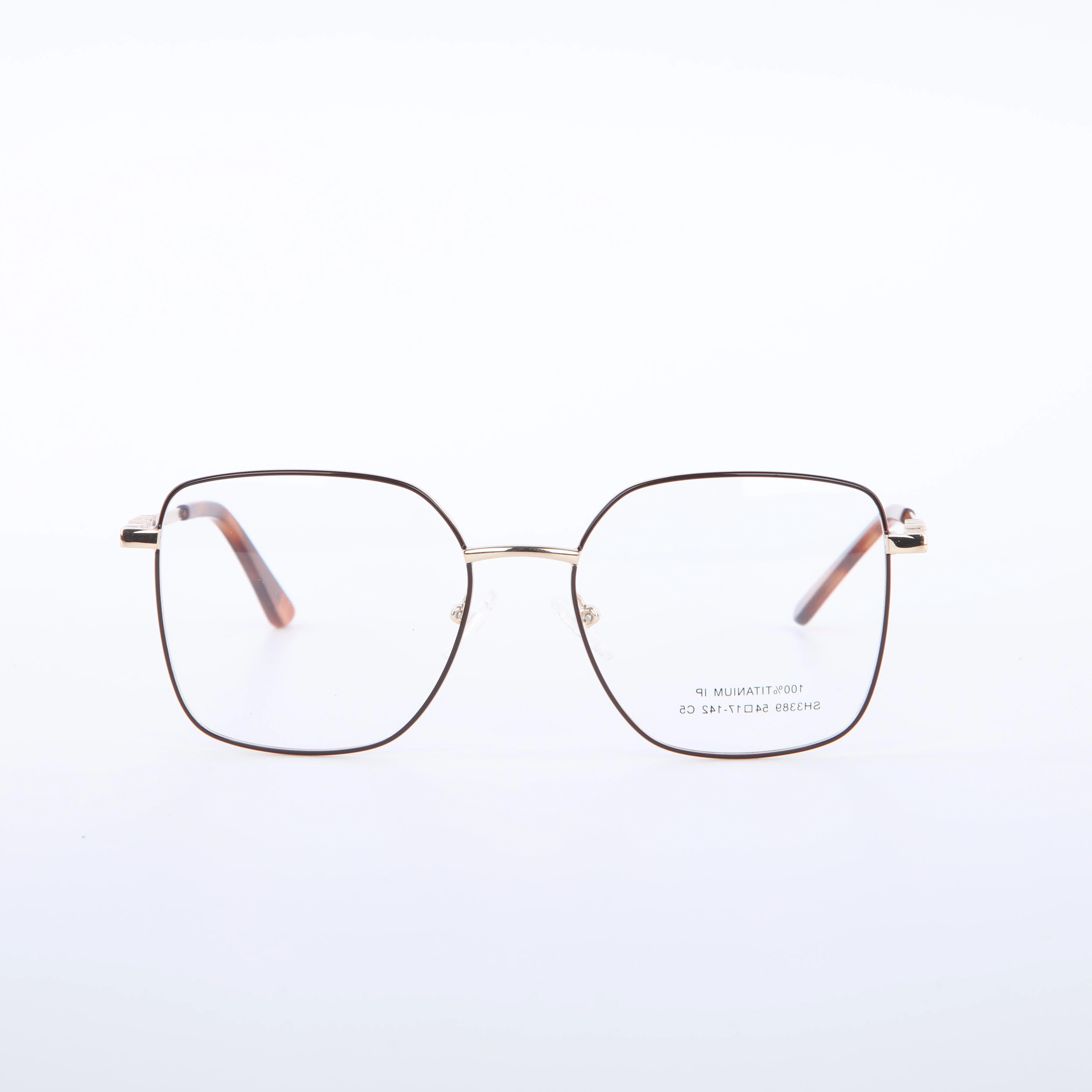 Durable Stainless Square Glasses with Stylish Clips-on Sunglasses Design