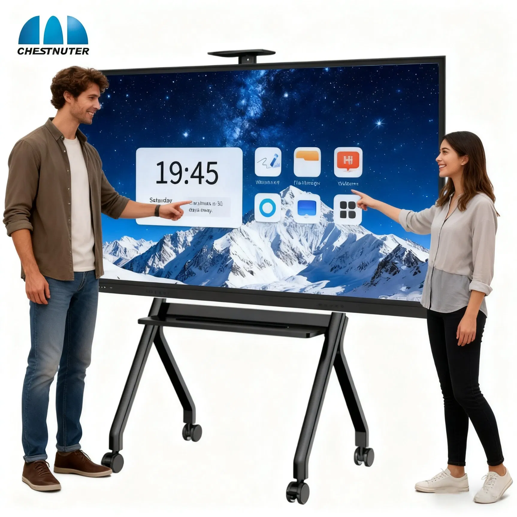 86 Inch Finger Multi Touch Screen Smart LCD Display Meeting Room Electronic Digital Smart White Board