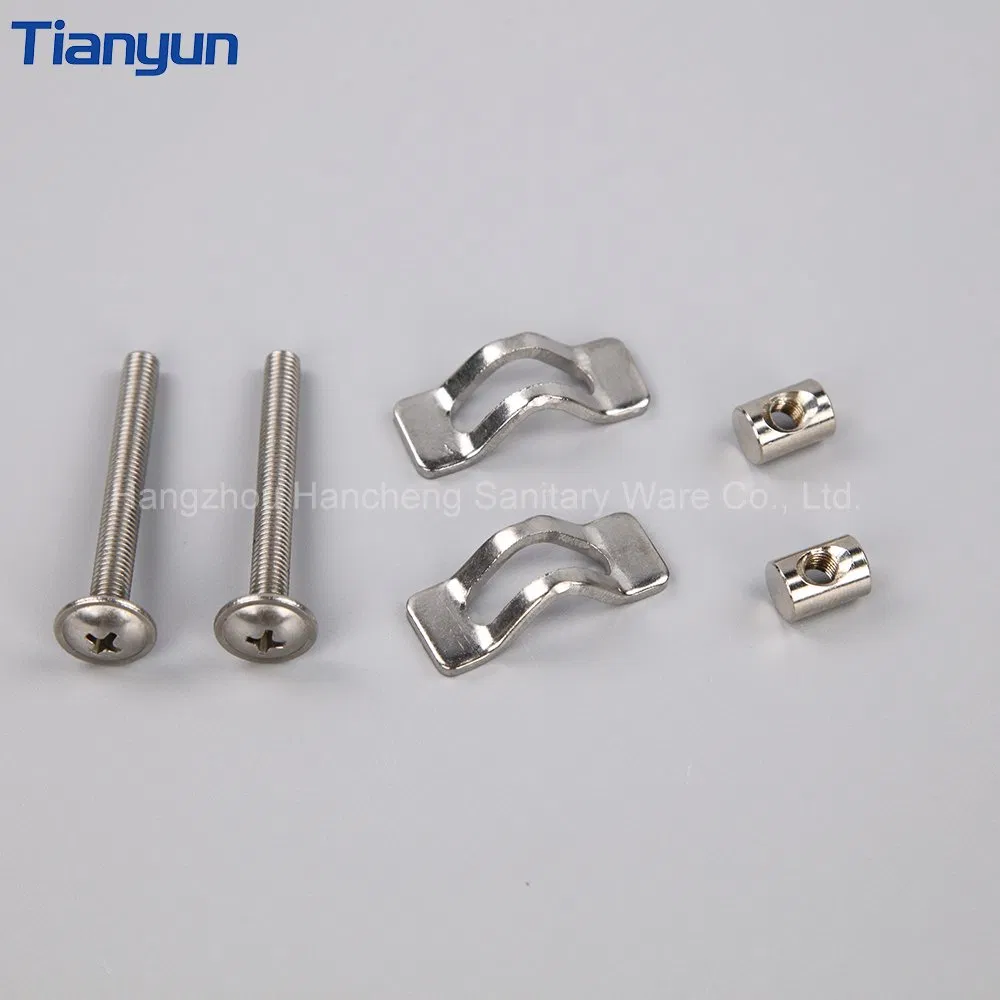 Toilet Seat Fittings Stainless Steel SUS304 S Arch Lock Metal Hinge with Rch Gasket