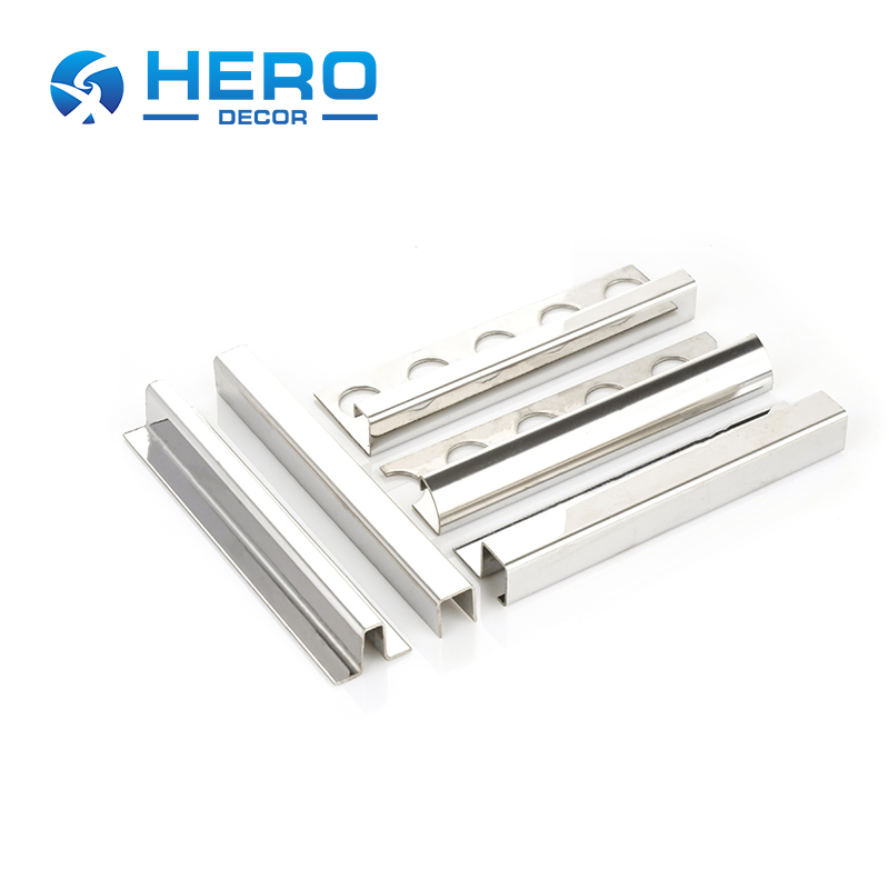 Stainless Steel Tile Edging Trim Hero Metal High Quality Backsplash 20mm T Shape Corner Strip