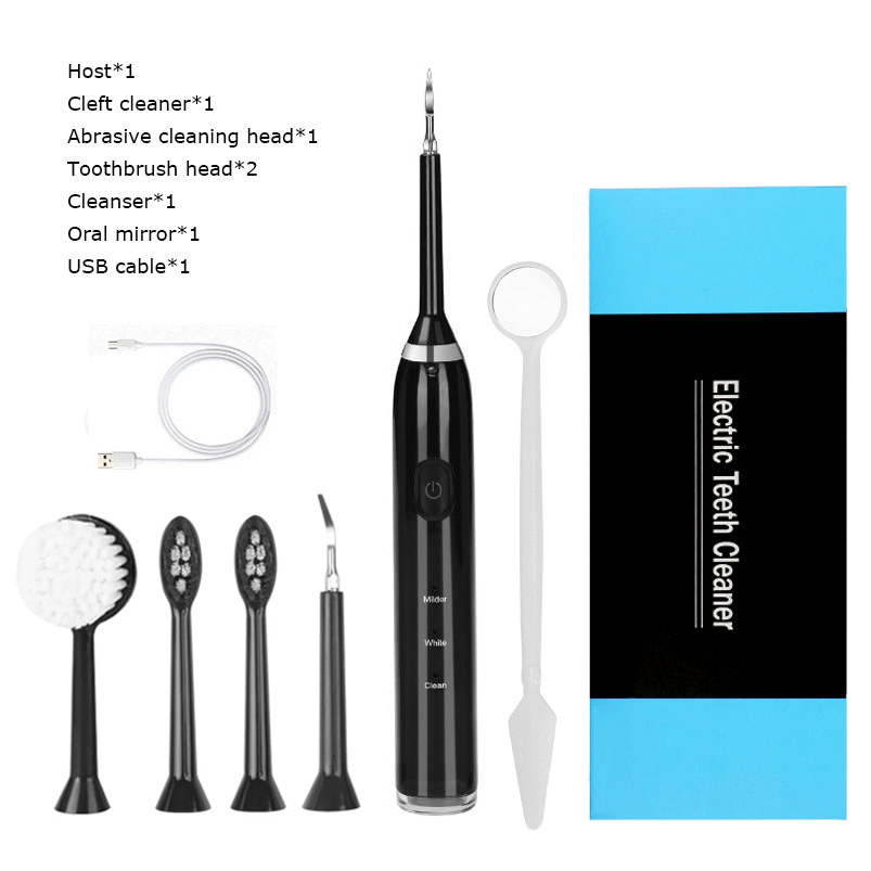 Six-in-One USB Rechargeable Three-Speed Handheld Electric Toothbrush High-Frequency Vibration to Remove Tooth Stains