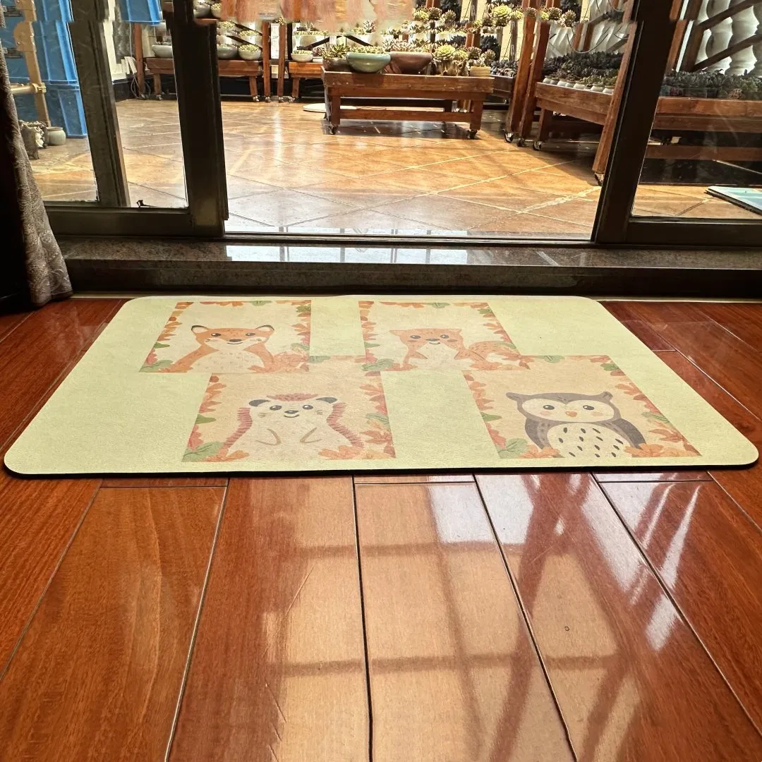 Factory Wholesale Custom Pattern Waterproof Anti Slip Bathroom Kitchen Carpet Anti Fatigue Kitchen Floor Mat