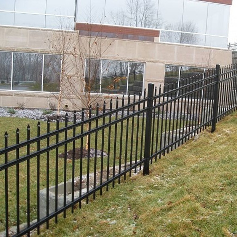 Security Fence Panel Galvanized Steel Aluminum Fencing Wrought Iron Durable Privacy Fence Steel Rackable Fence Wholesale Wrought Iron Gate