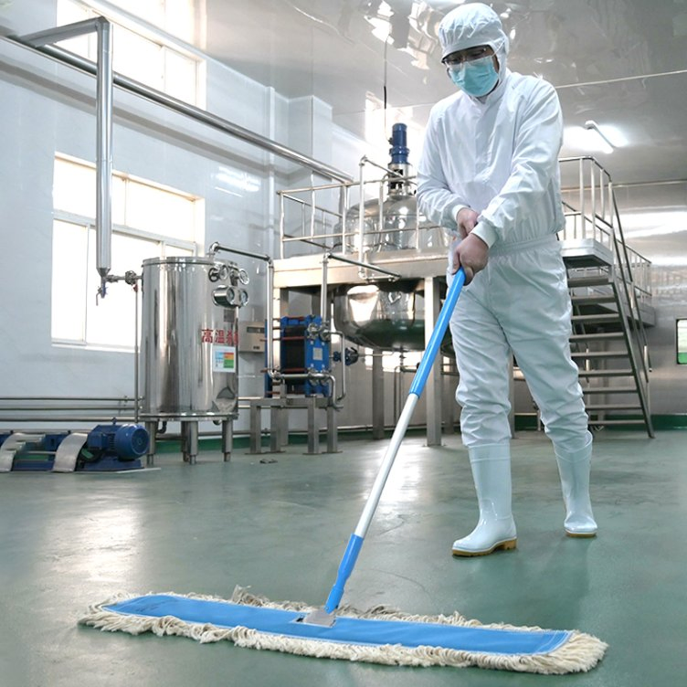 Shianku Floor Cleaning Push Dust Mop Cotton Microfiber Flat Mop