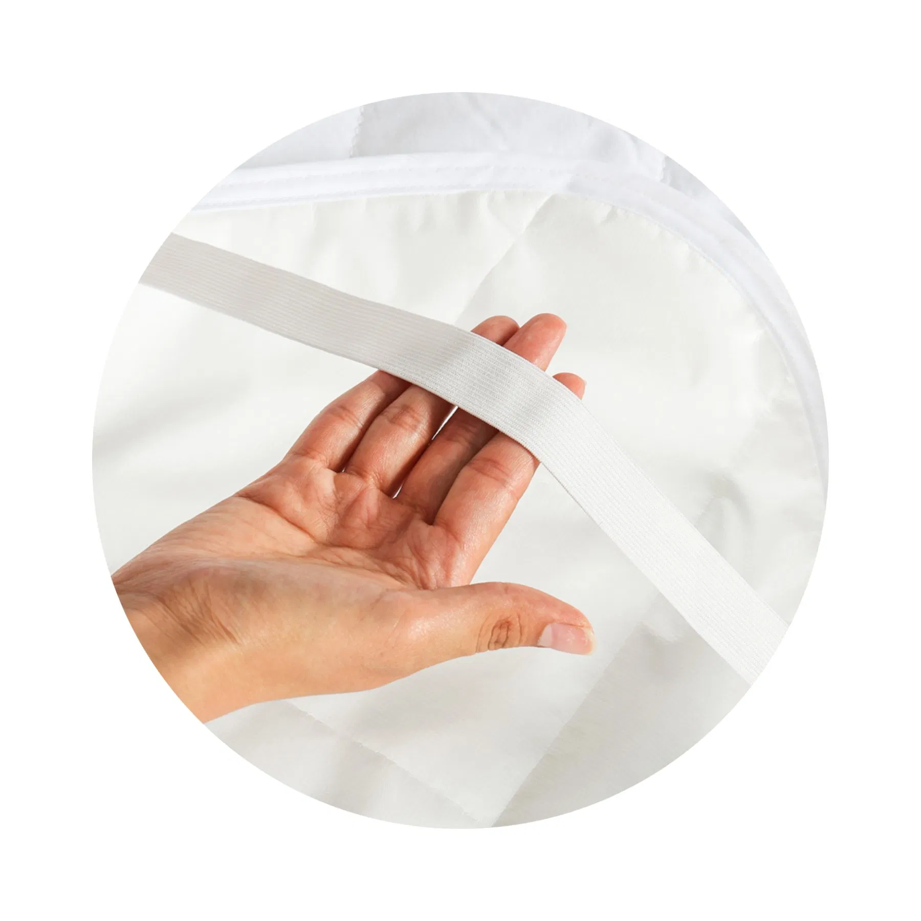 Mattress Protector, China Manufacturer Waterproof, with Elastic Corner Straps Topper, Breathable