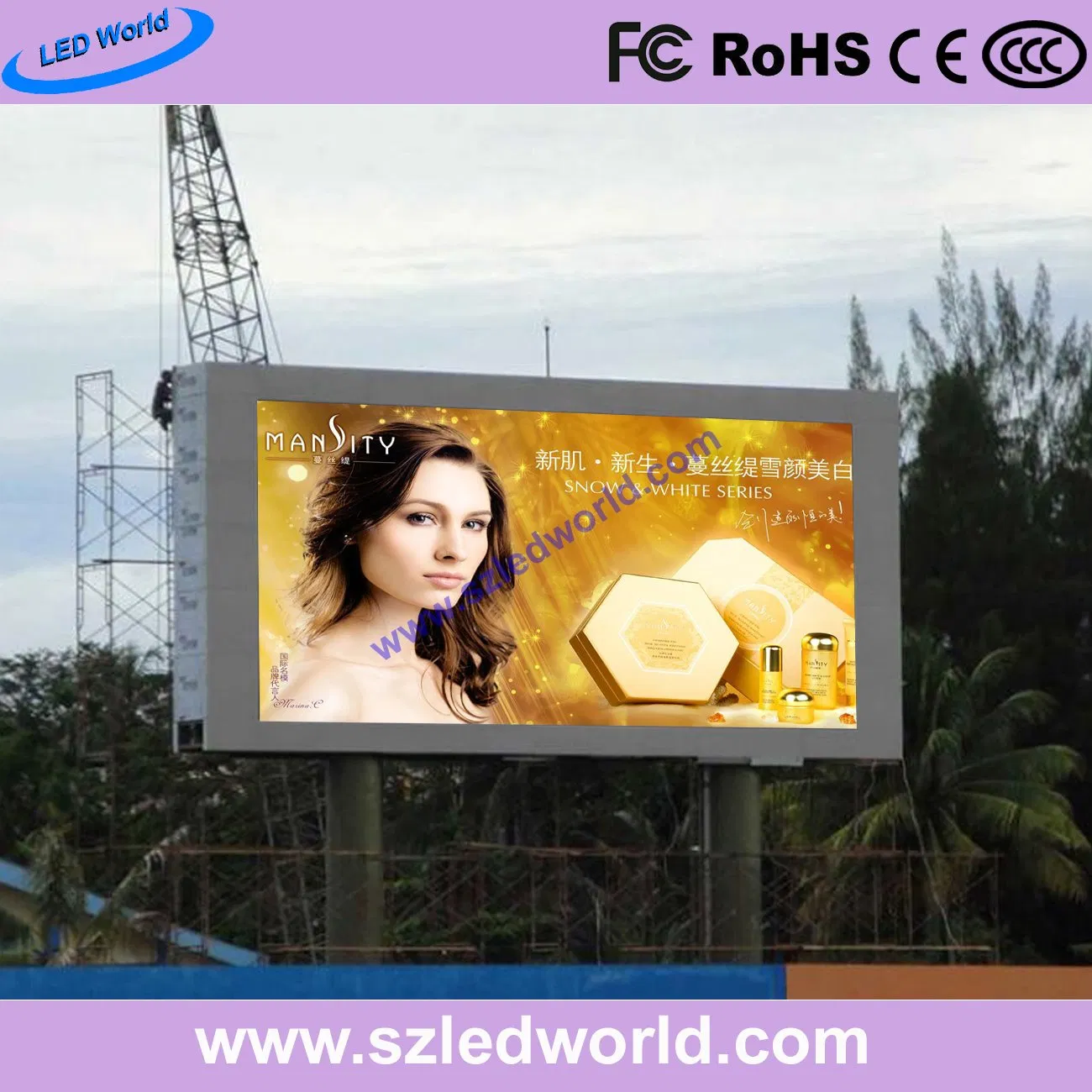 P4.81 Indoor Outdoor Full Color LED Panels Dipslay Screen for Advertising