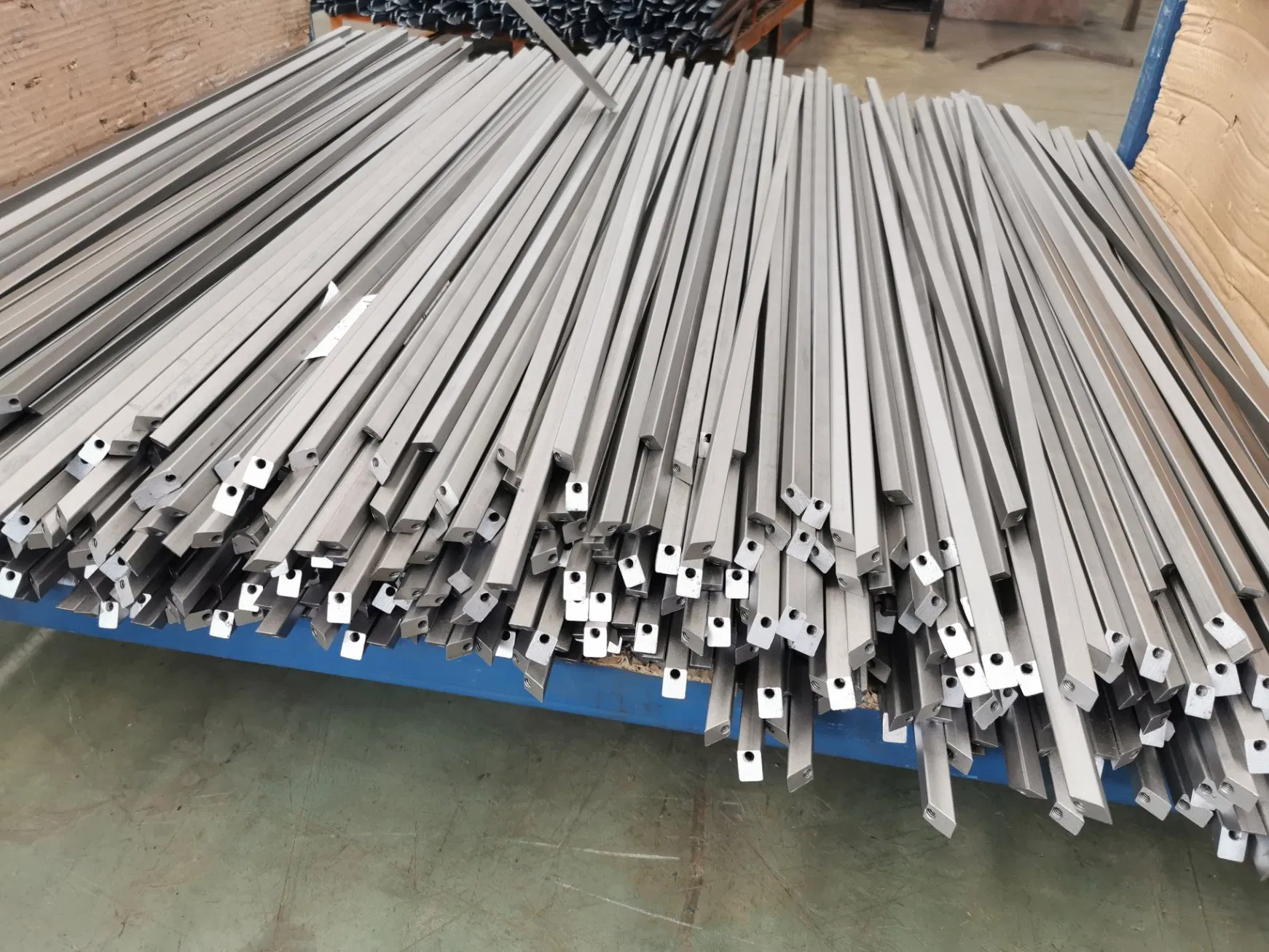 1/2" Solid Square Flat or Cut Angle Drilling Iron Balusters Staircase Railing