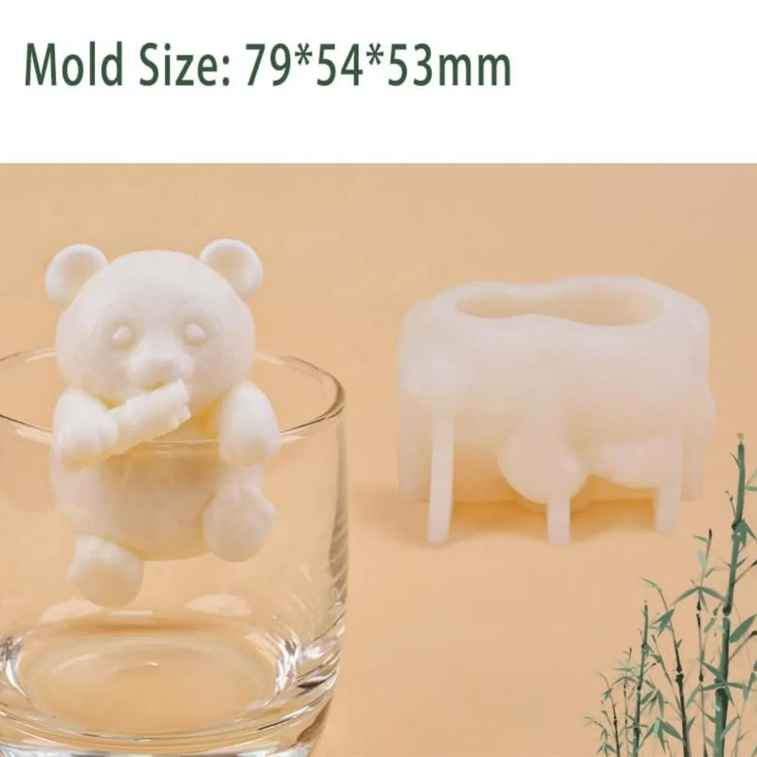 Panda Cat Ice Mold BPA-Free Silicone Ice Cube Mold for Whiskey