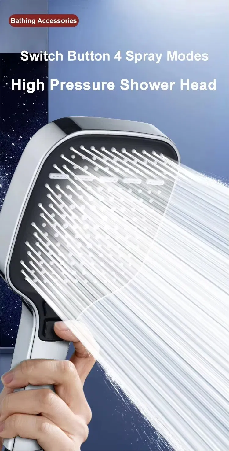 Luxurious Large Panel Shower Head with Self-Cleaning Feature