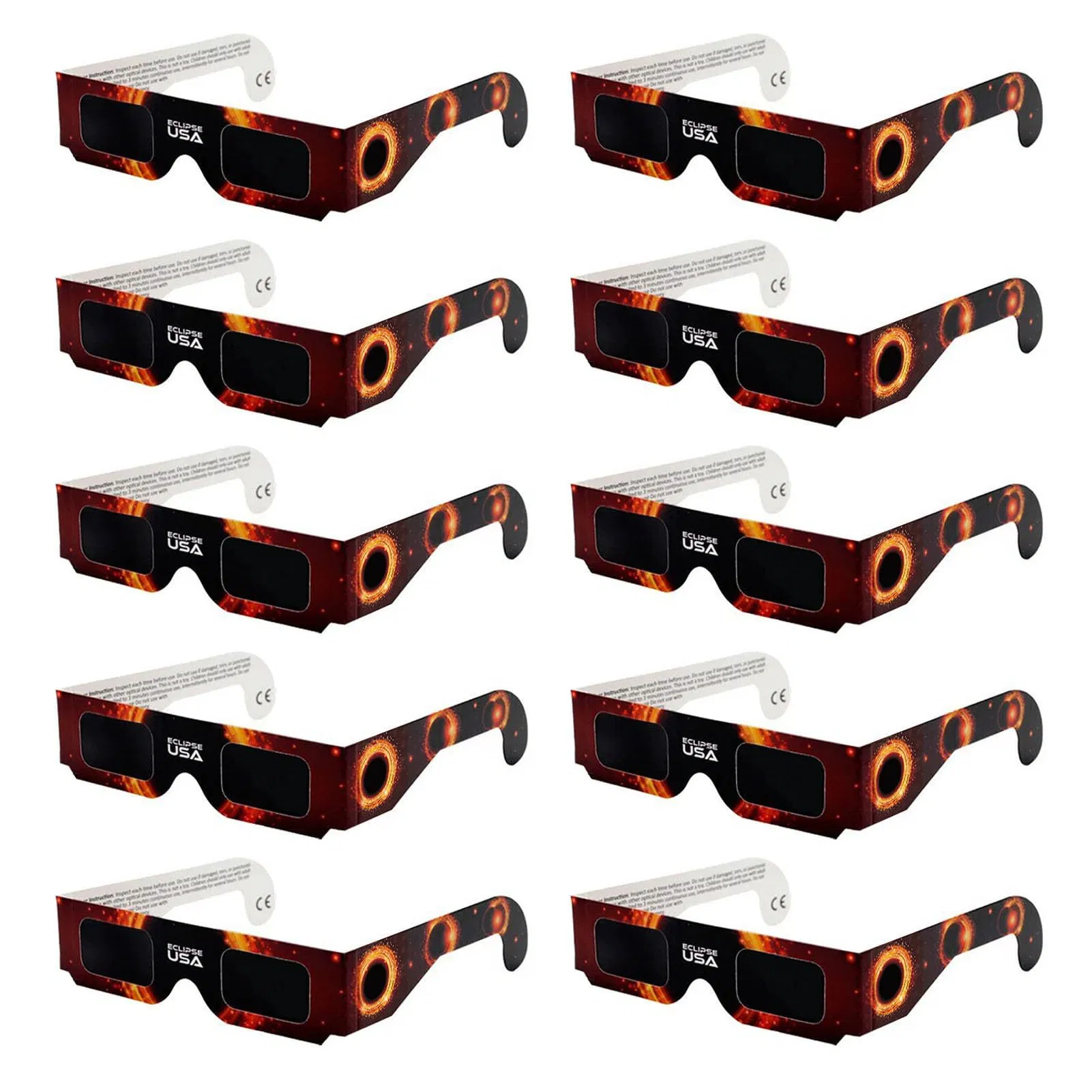 2023&2024 Solar Eclipse Glasses Factory Wholesale Cardboard Eclipse Glasses Logo Custom Paper Solar Eclipse Glasses