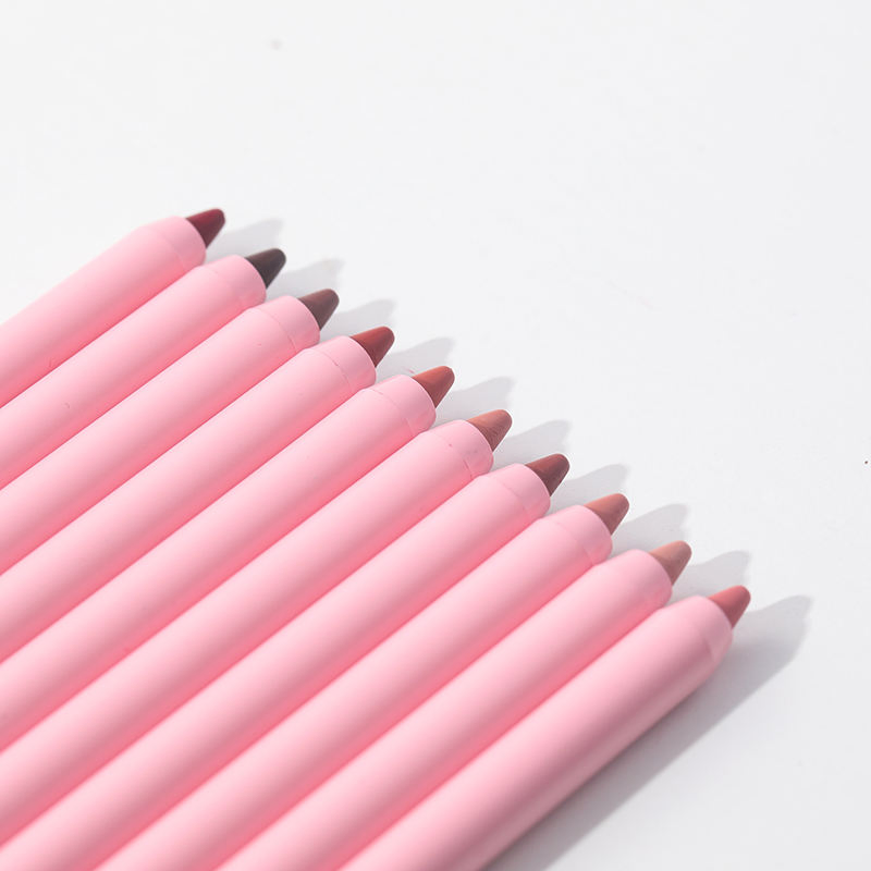 Wholesale Factory Cosmetics Makeup Custom Waterproof Long Lasting Highly Pigmented Black Vegan Brown Cosmetic Cream Lip Liner