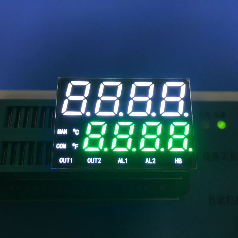 High Brightness Dual Line 7 Segment LED Display for Temperature Indicator
