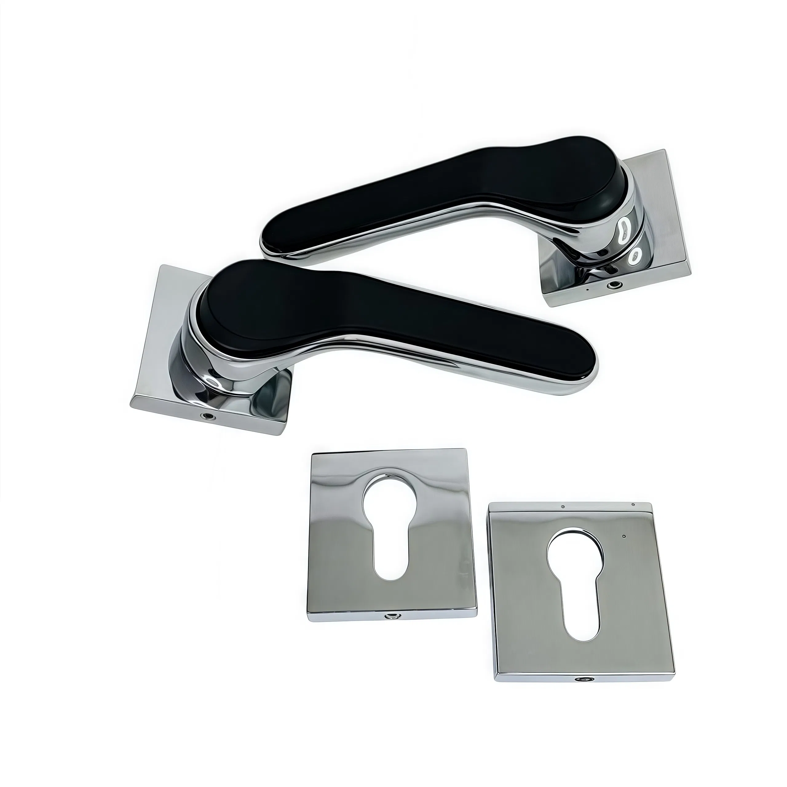 Luxury Main Entry Door Hardware Accessories Set Including Mortise Lock and Solid Stainless Steel Handle with Key Door Lock