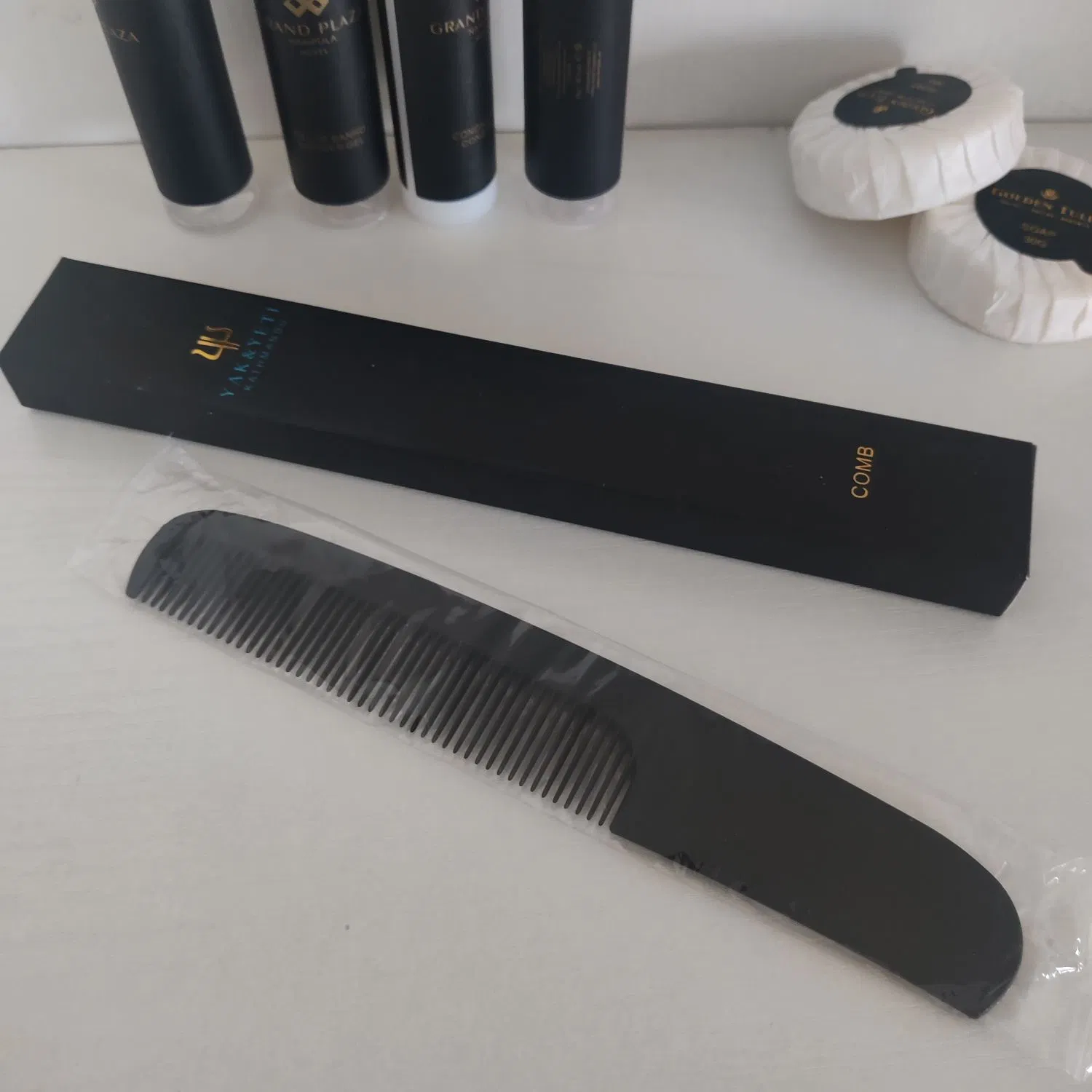 EEC Friendly Biodegradable Wheat Disposable Hotel Comb