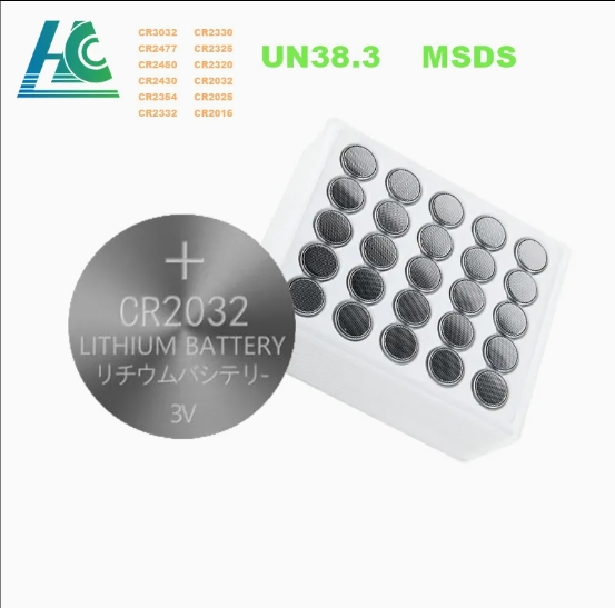 Factory Direct Price Lithium Cr2032 Cr2450 3V Lithium Coin Cell Battery Button Coin Cell Batteries for Toy Earbuds Watch