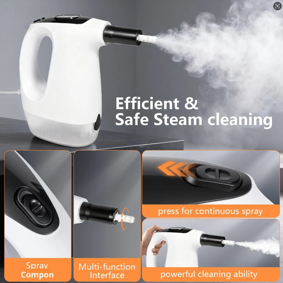 Electric Instant Heating Touchscreen Steam Cleaner for Household & Hotel Use