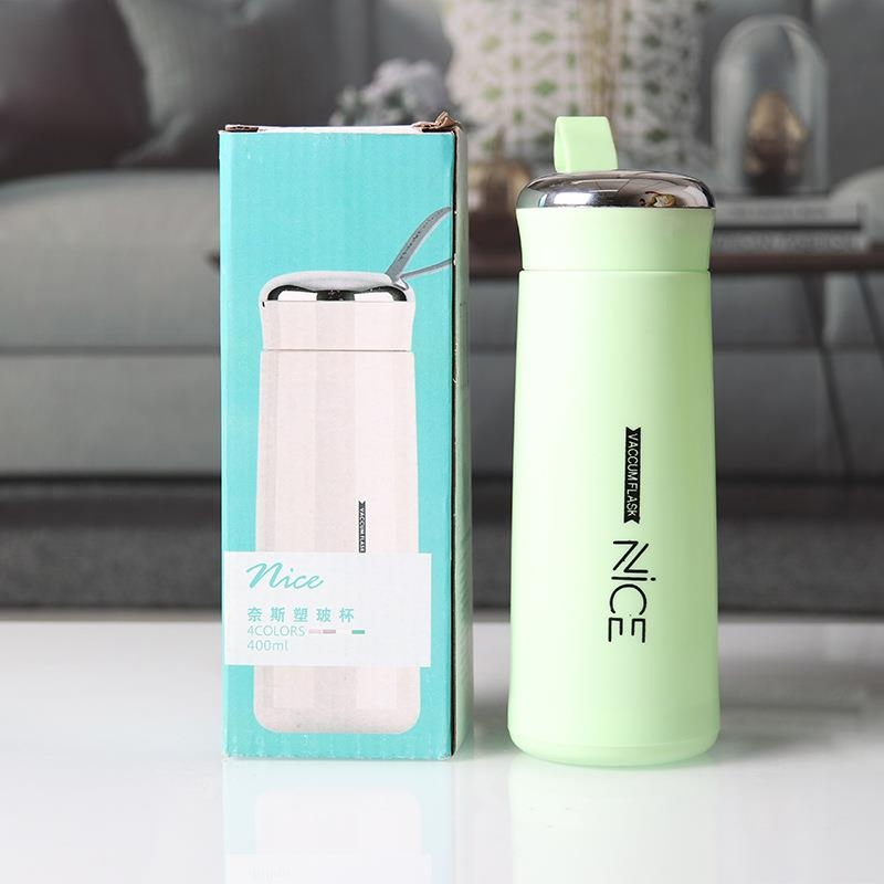 Креативная стеклянная бутылка для воды Nice Glass Liner