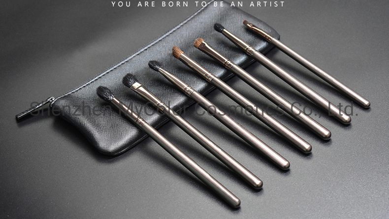 7PCS Soft Animal Hair Eye Makeup Brush Set Eyeshadow Blending Makeup Brushes