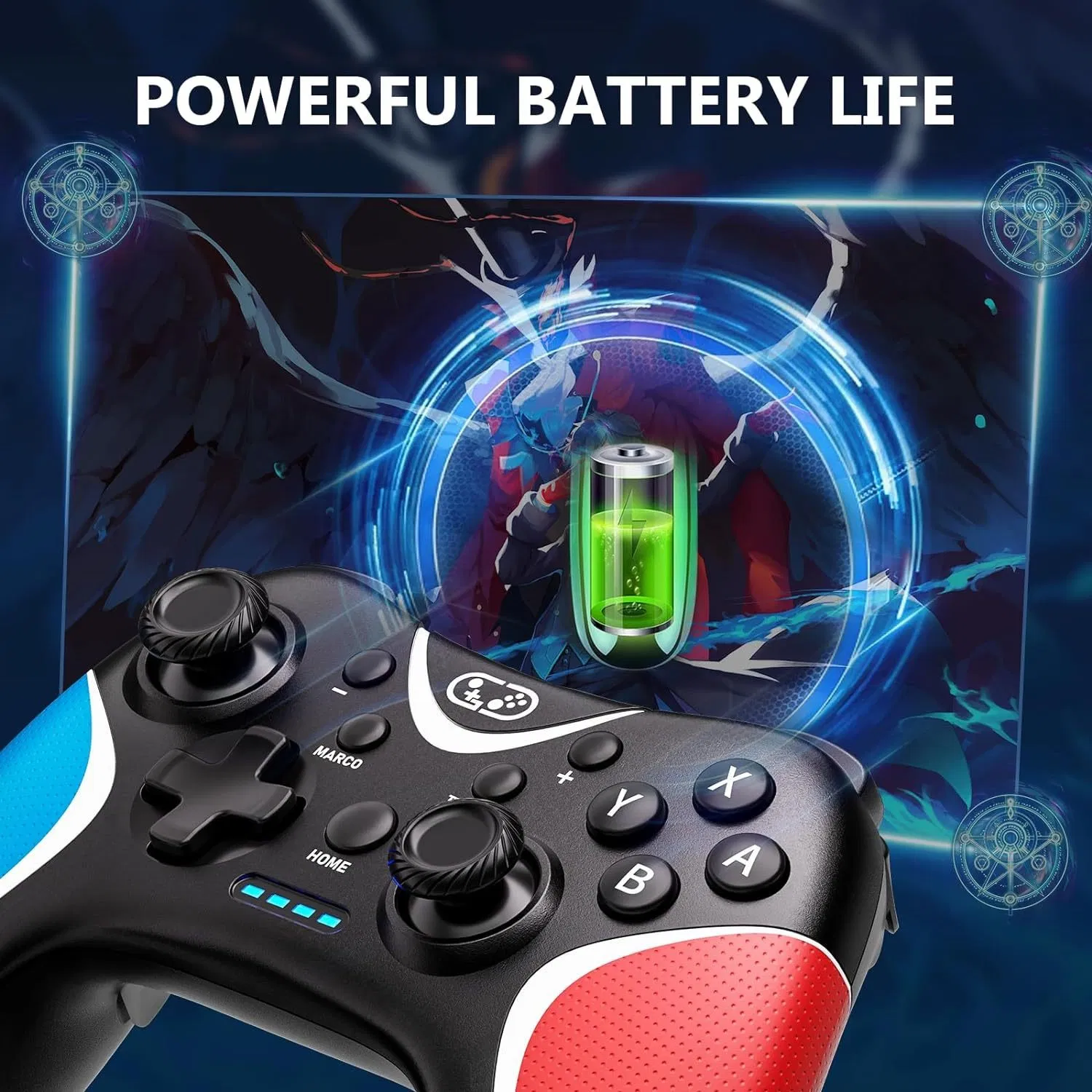 New Popular Gamepad Back Key Programming Wireless Bt Joysticks Game Controller for Switch
