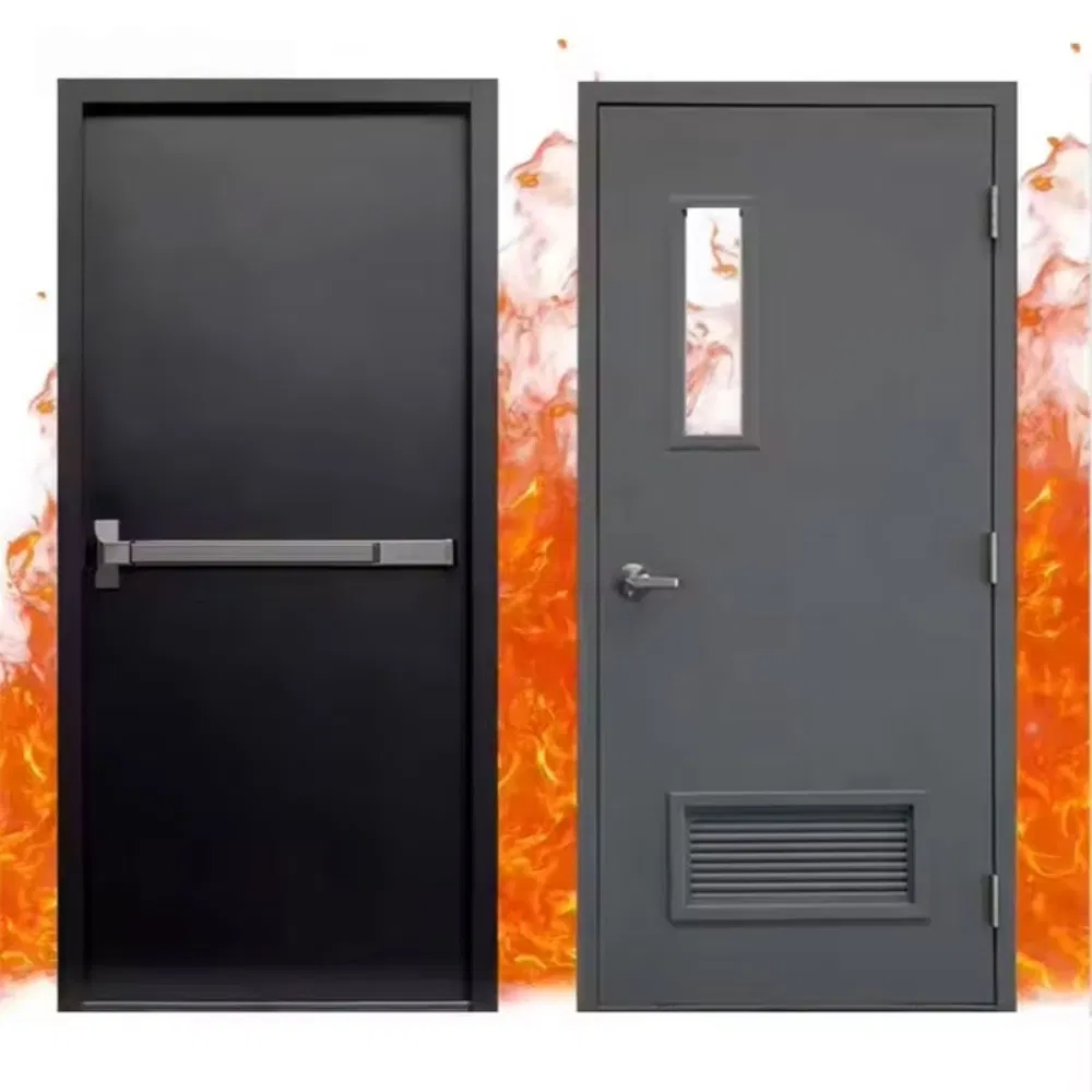 Custom Steel Fire Rated Door - 60/90 Min Fire Resistance for Commercial Building OEM