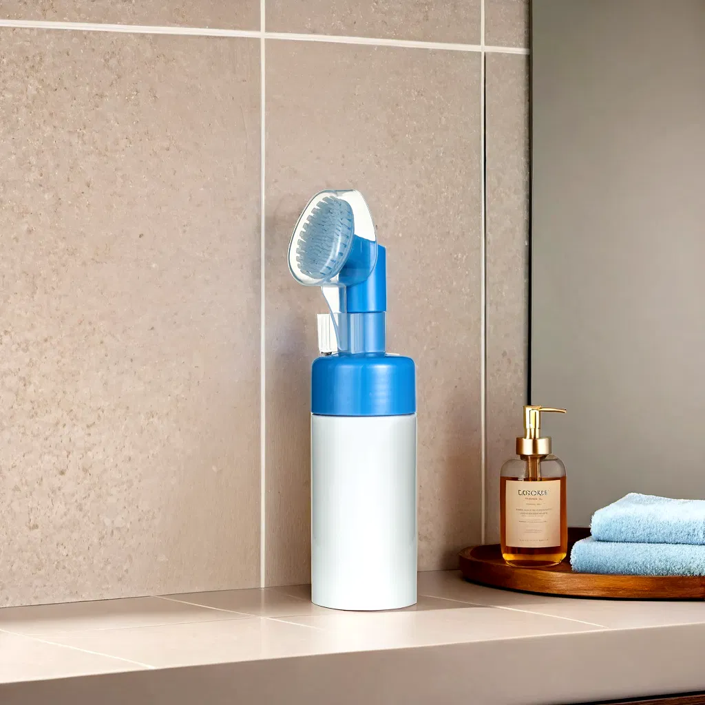 Soft Silicone Brush Soap Dispenser Pump with 43mm Neck