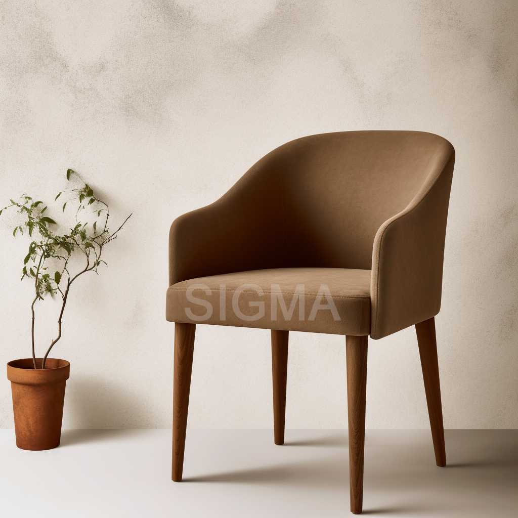 Обеденная группа деревянный стол тканевые стулья комплект