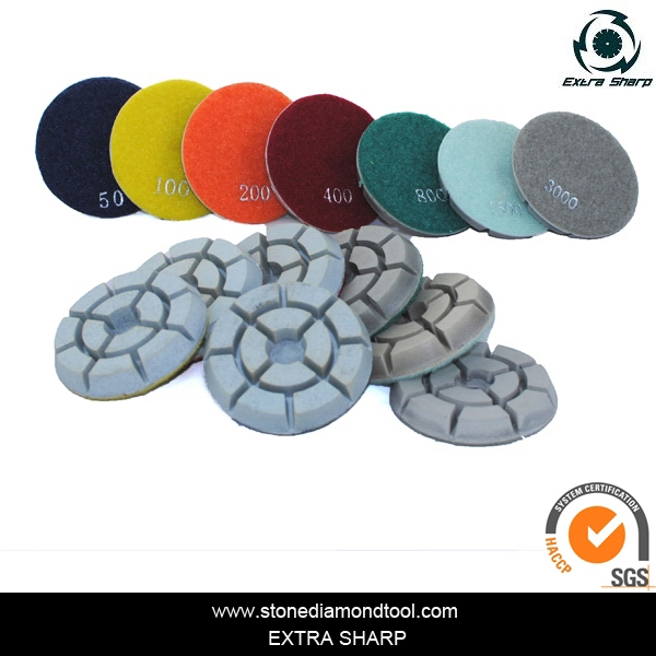 Resin Bond Abrasive Concrete Polishing Pad for Dry