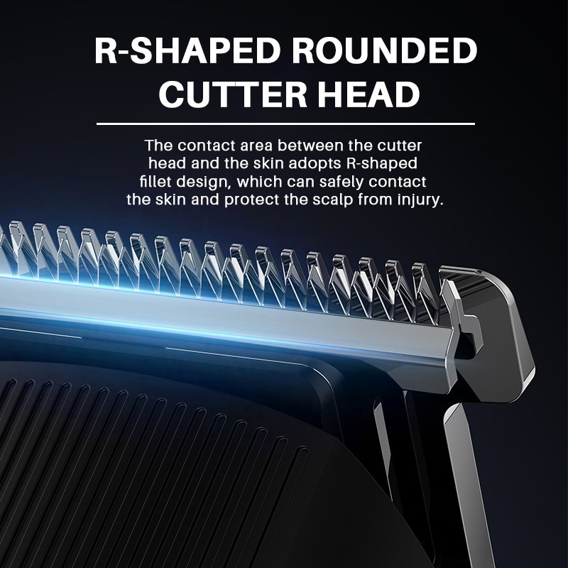 Professional Men's Cordless Electric Barber Hair Clipper LED Display T-Shaped Knife Detail Precision Beard Trimmer Hair