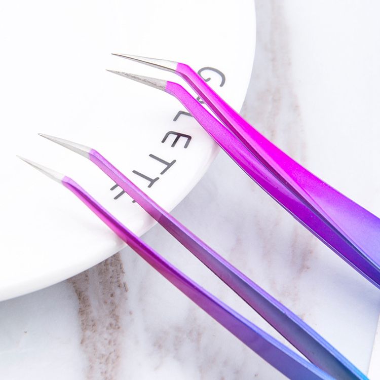 Wholesale Best Selling Volume Eyelash Tweezers High Quality Tweezer Case Eyelashes Extension Tweezers