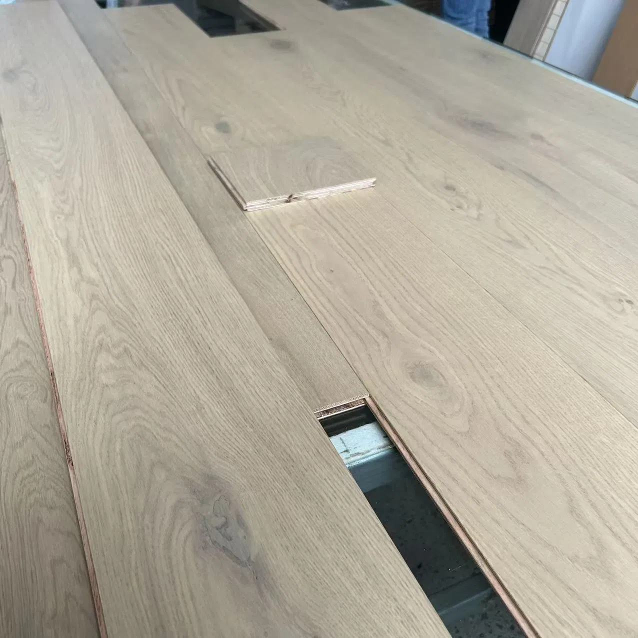 Hardwood Timber Engineered Flooring Brushed UV Stained European Oak Engineered Flooring Engineered Oak Floor Timber Oak