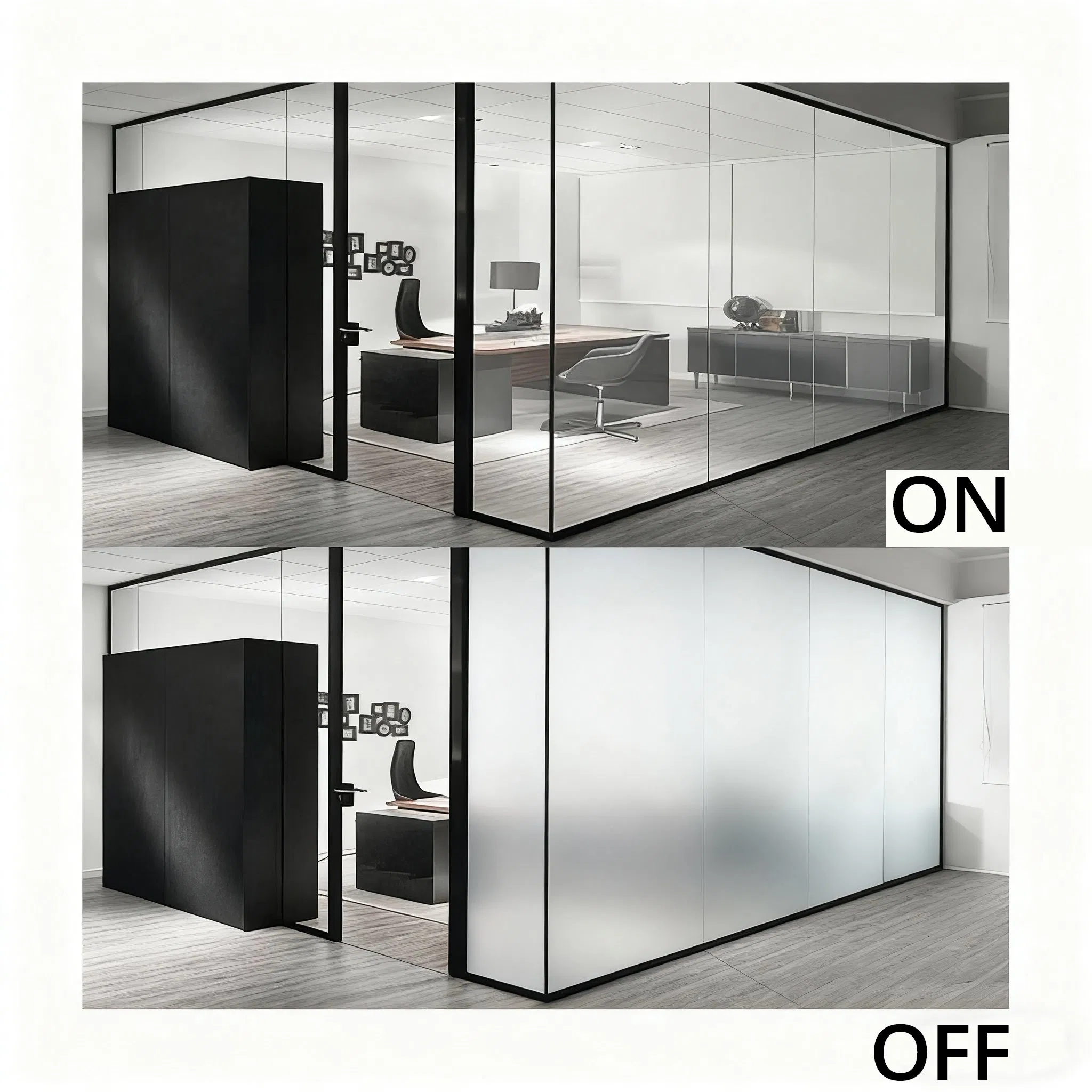 Smart Switchable Electric Privacy Pdlc Film Glass for Windows, Doors and Partitions